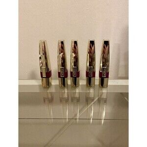 (5) L'OREAL Caresse Wet Shine Lip Stain Gloss in 186 Berry Persistent NEW Lot